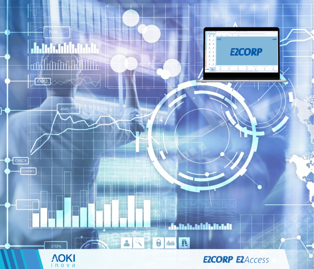 Business Intelligence do E2Corp transforma os dados operacionais da sua indústria em painéis visuais, com análises em tempo real por área, centro de custo ou processo.