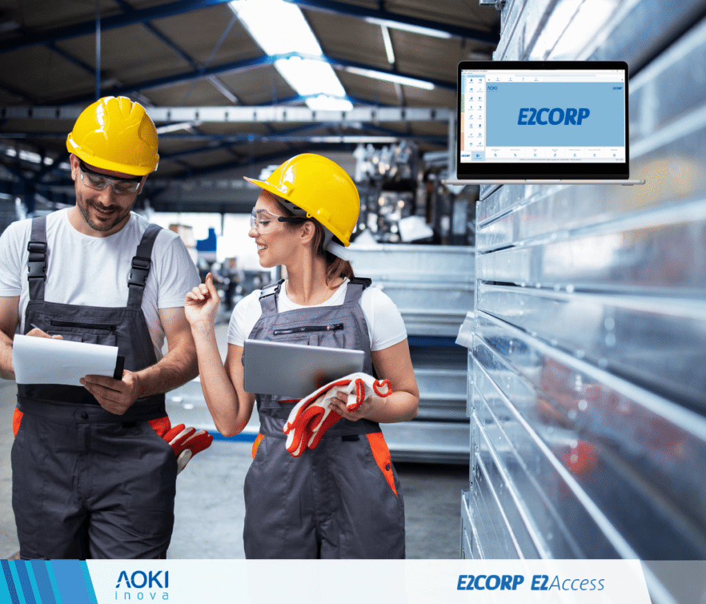 Produção e MRP II do E2Corp, sua indústria ganha controle total sobre a execução da produção